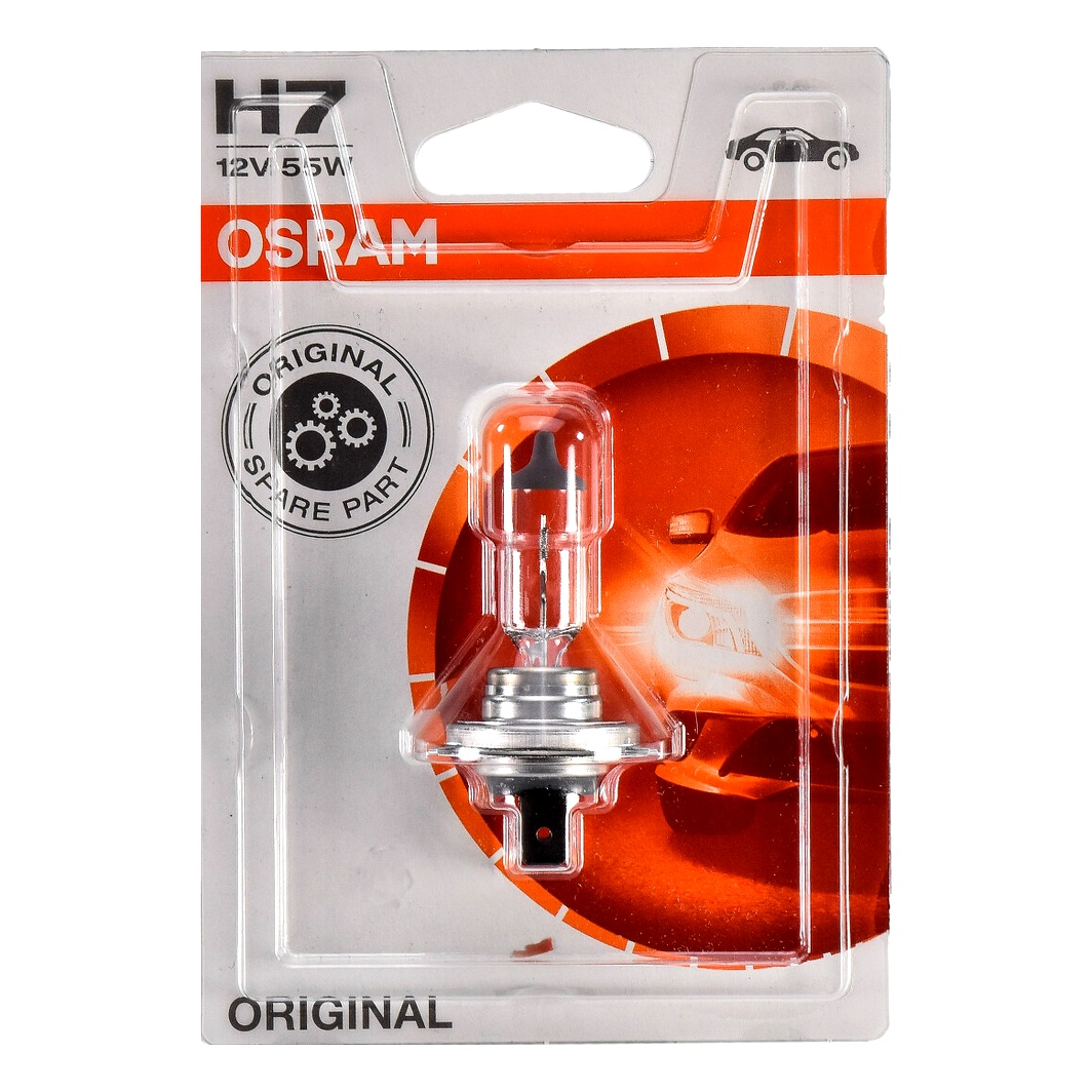 Автолампа галогенова OSRAM Original Line H7 PX26d 55W 12V прозора 6421001B - zapix