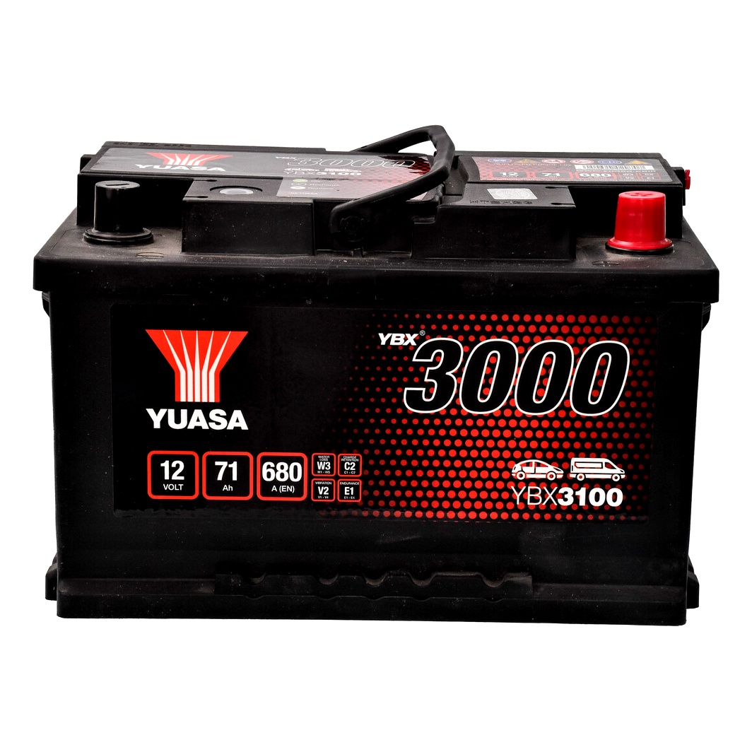 Акумулятор YUASA YBX 3000 12V 71Ah 650A R+ YBX3100 - zapix