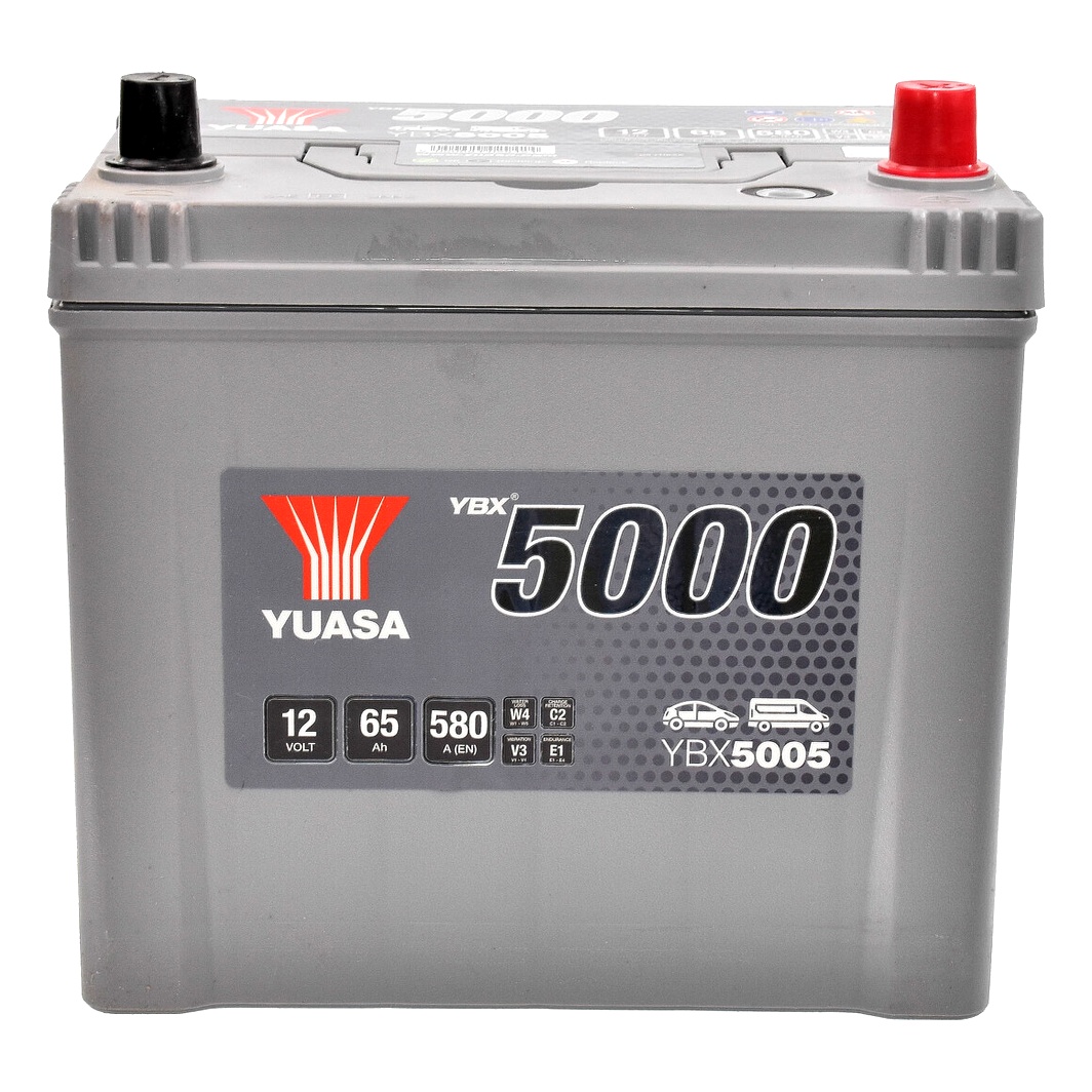 Акумулятор YUASA YBX 5000 12V 65Ah 550A R+ YBX5005 - zapix