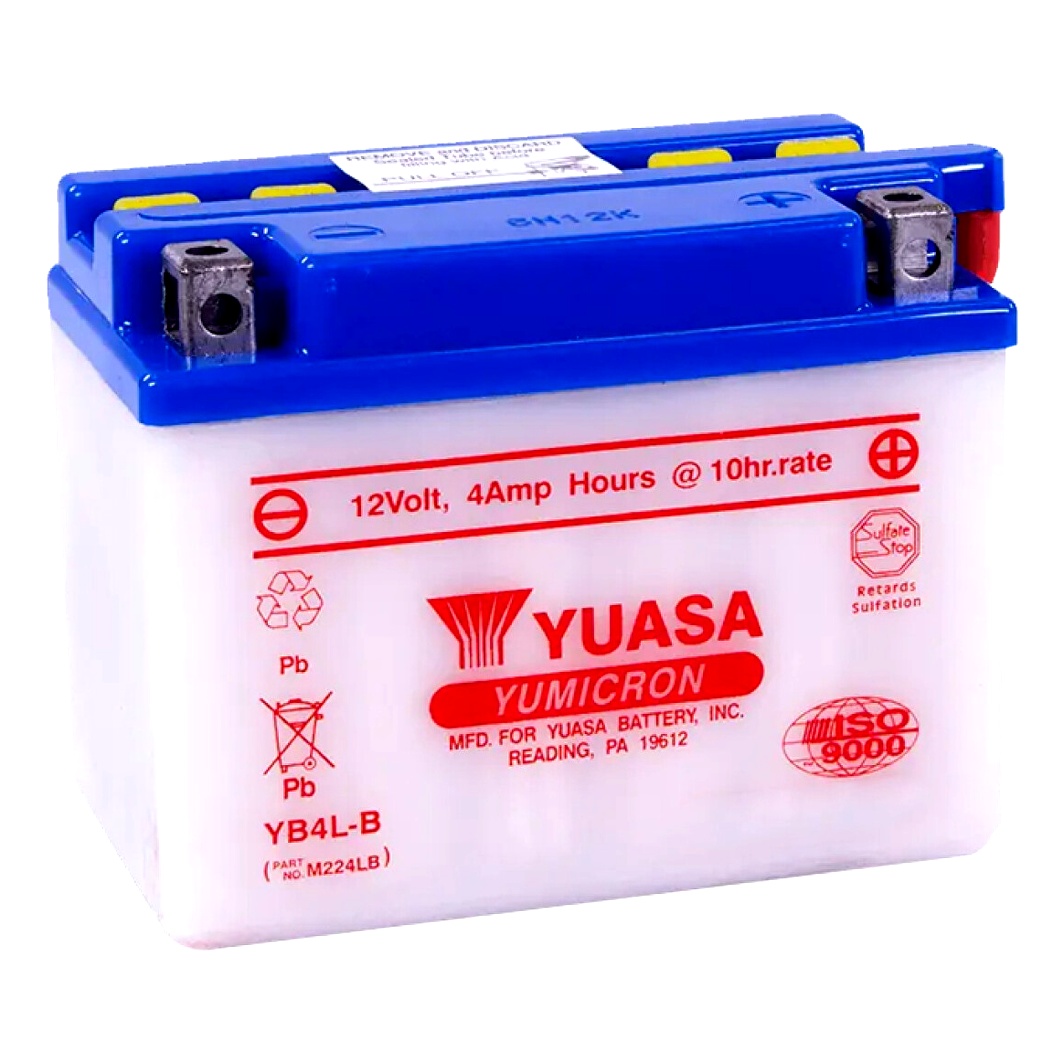 Акумулятор YUASA YuMicron 12V 4Ah 45A R+ YB4LB - zapix