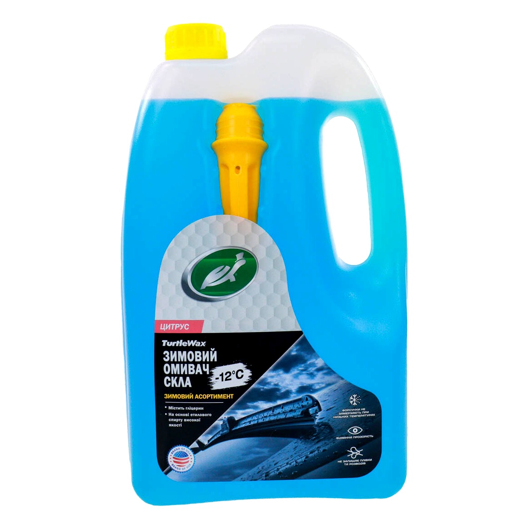 Омивач скла готовий зимовий -12°С TURTLE WAX Liquid Fire цитрусовий 4 л W4050 - zapix