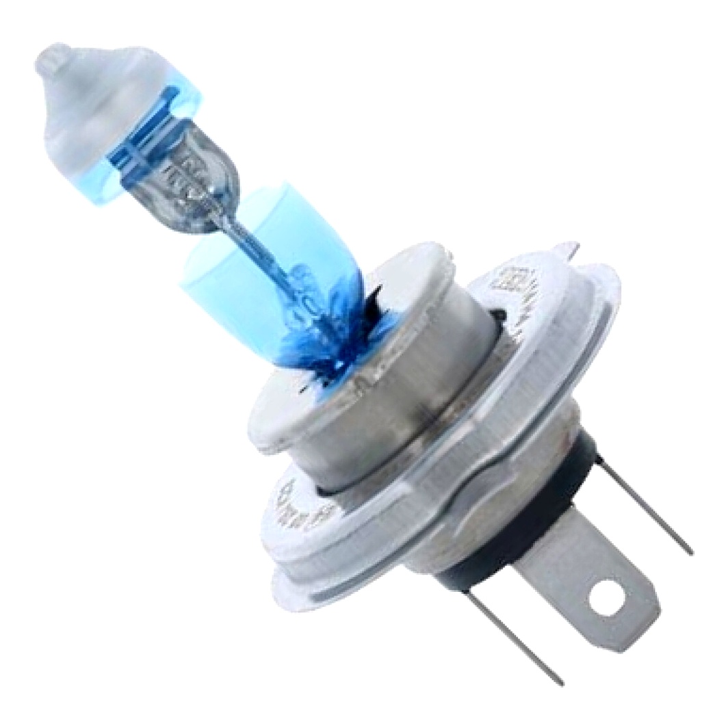 Автолампа галогенова ERA Brighter +100% H4 P43t-38 55W 12V прозоро-блакитна E114BR1C - zapix