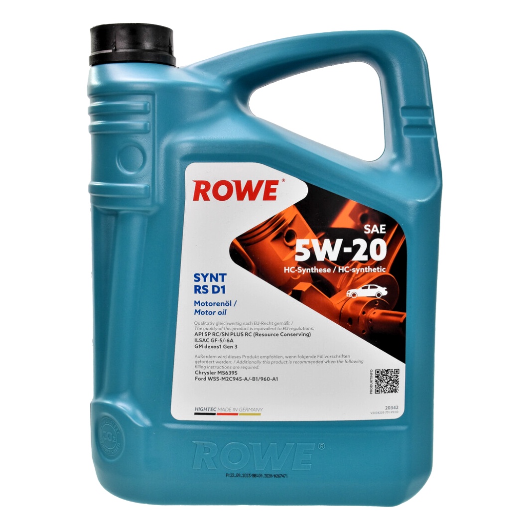 Моторное масло ROWE Synt RS D1 5W-20 5 л (20342005099) - zapix
