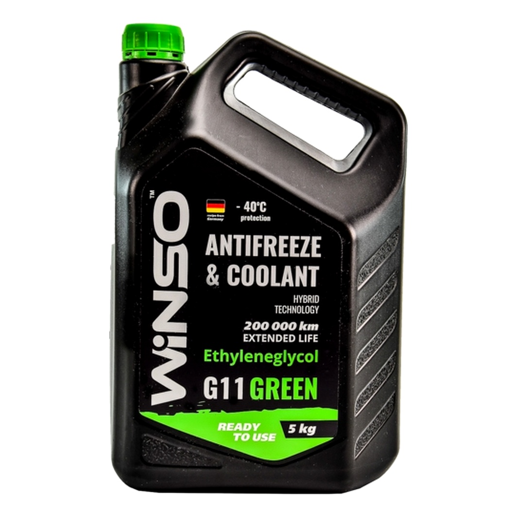 Готовий антифриз WINSO зелений G11 -40 °C 5 л (880950)