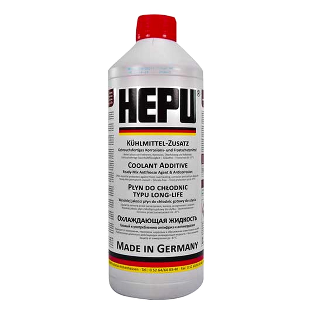 Готовий антифриз HEPU P900-RM12 червоний G12 -37 °C 1.5 л (P900RMG12)