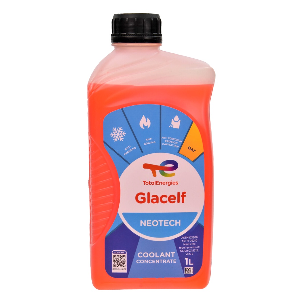 Концентрат антифризу TOTAL Glacelf Neotech помаранчевий OAT -37 °C 1 л (229950) - zapix