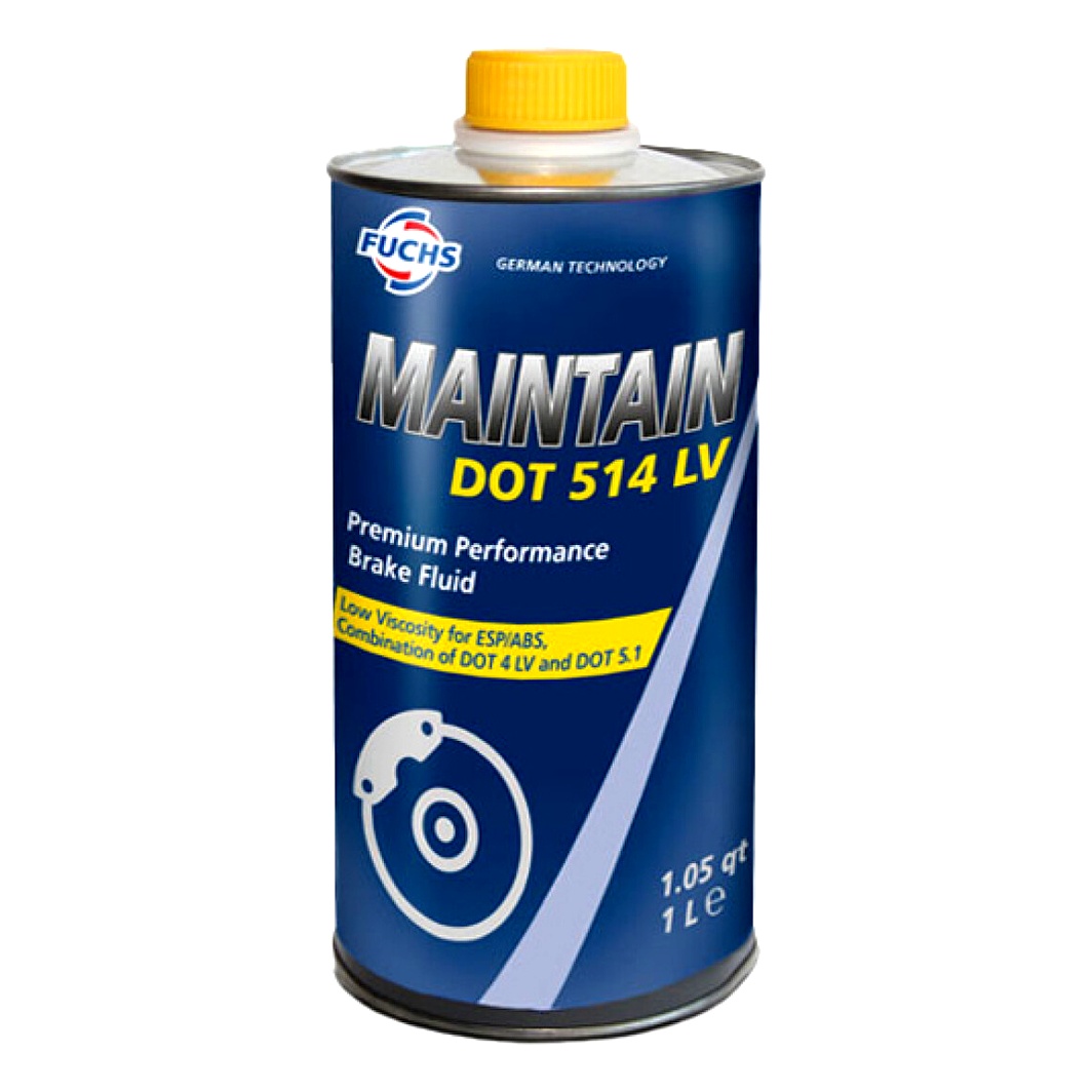 Гальмівна рідина FUCHS DOT 4 / DOT 5.1 Maintain DOT 514 LV метал 1 л 601888861 - zapix
