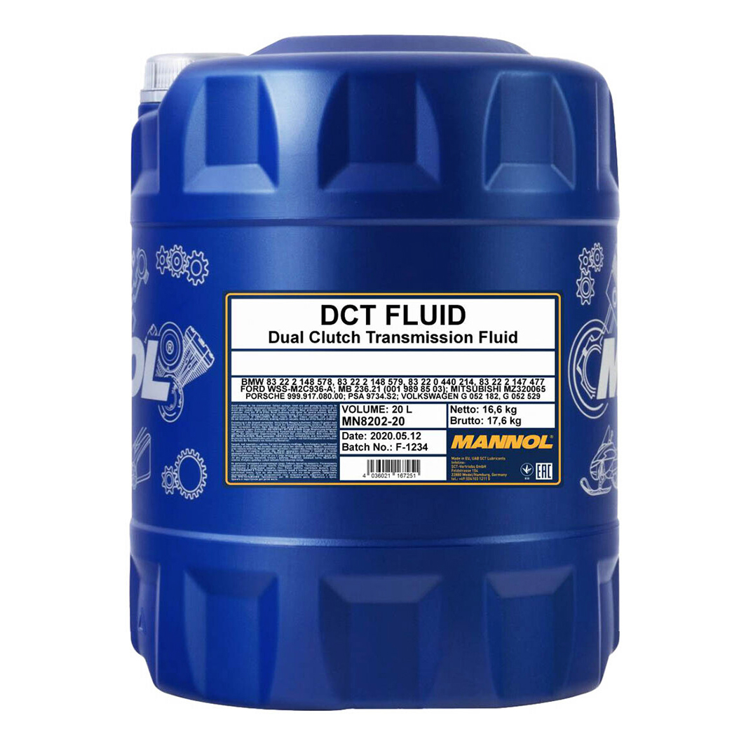 Трансмиссионное масло MANNOL DCT Fluid 20 л MN820220 - zapix