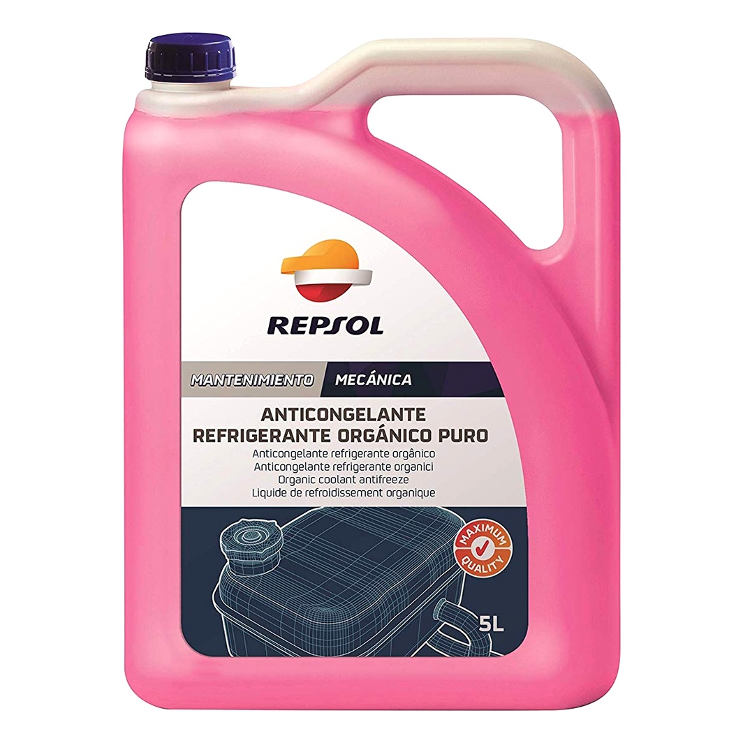 Концентрат антифризу REPSOL Anticongelante Refrigerante Organico Puro фіолетовий G12+ 5 л (RP703R39) - zapix