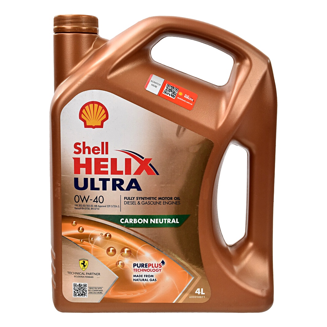 Моторное масло SHELL Helix Ultra 0W-40 4 л (550040465) - zapix