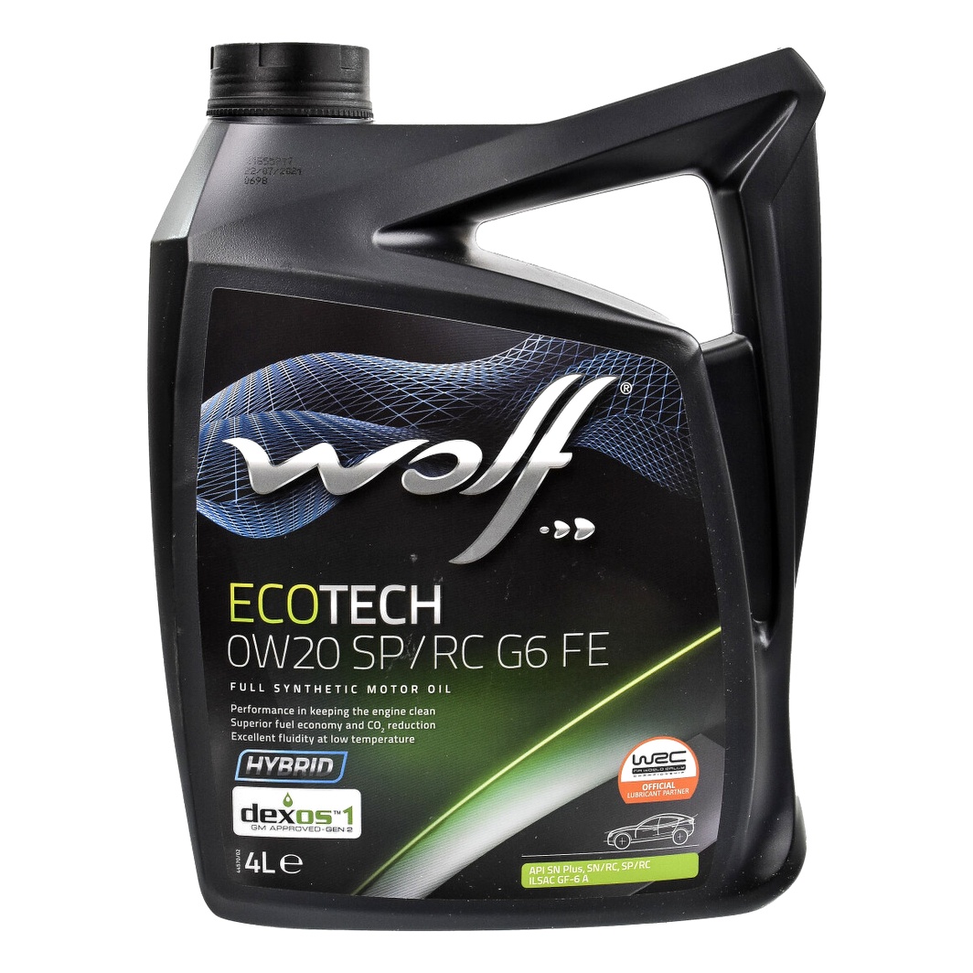 Моторное масло WOLF Ecotech SP/RC G6 FE 0W-20 4 л (1047260) - zapix