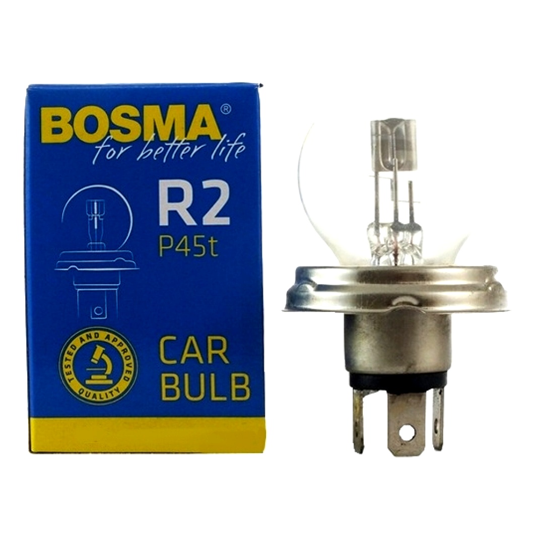 Автолампа галогеновая BOSMA R2 P45t 40W 12V 1116 - zapix