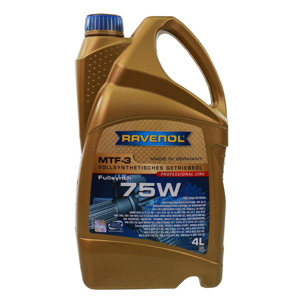 Трансмиссионное масло RAVENOL MTF-3 GL-4 75W 4 л 1221104004 - zapix