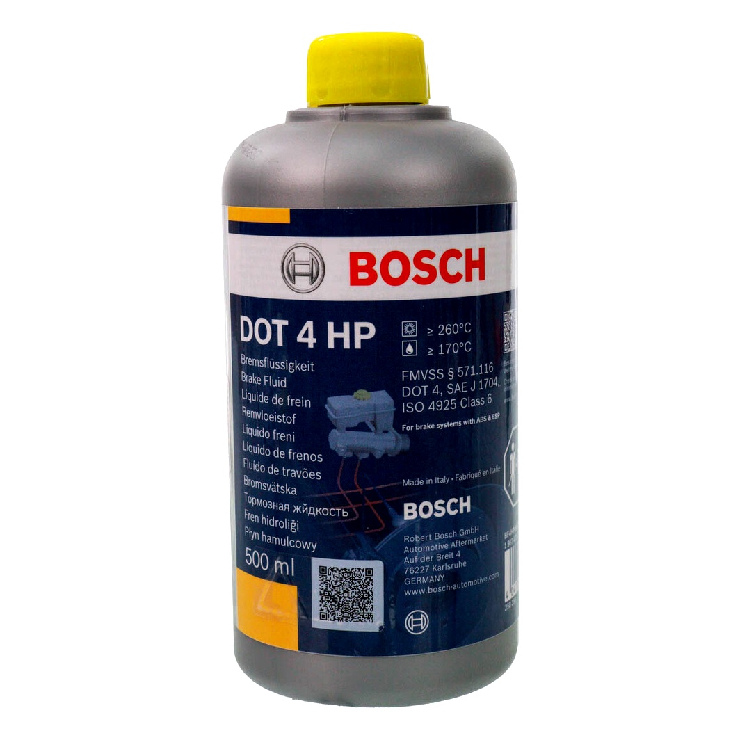 Гальмівна рідина BOSCH DOT 4 HP ABS / ESP пластик 0.5 л 1987479112 - zapix