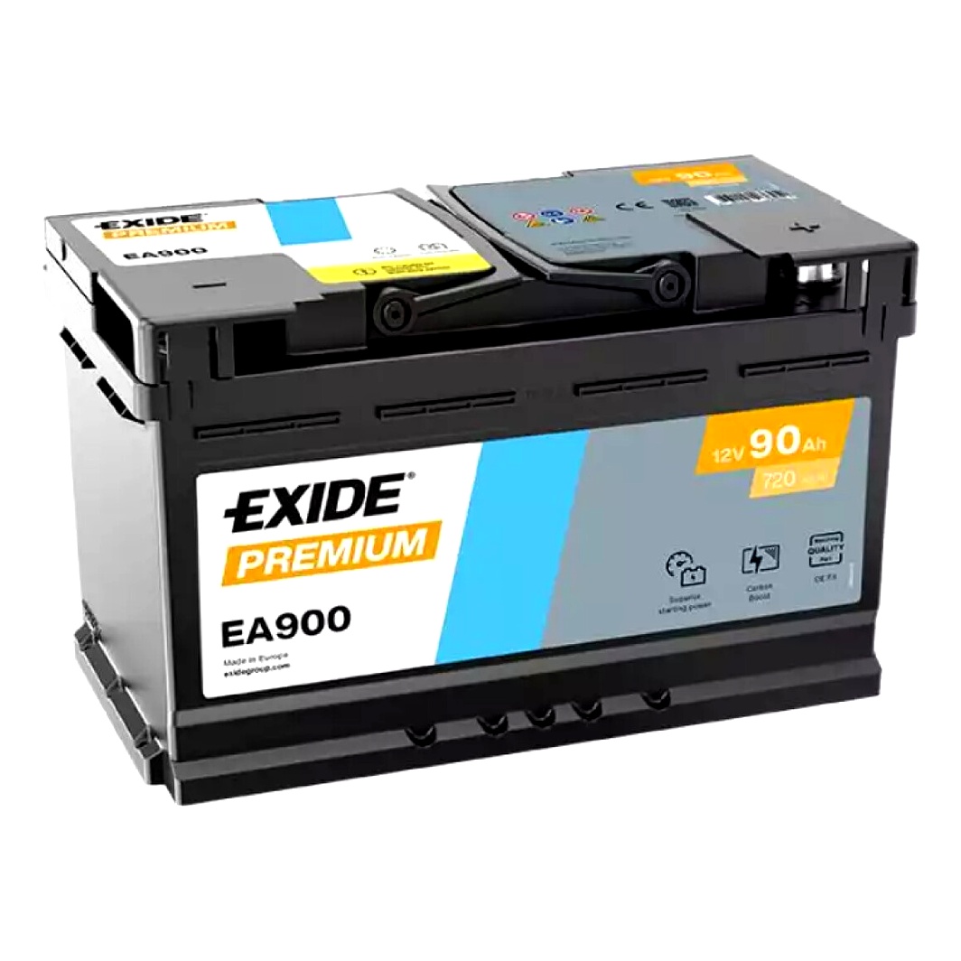 Акумулятор EXIDE Premium 12V 90Ah 720A R+ EA900 - zapix