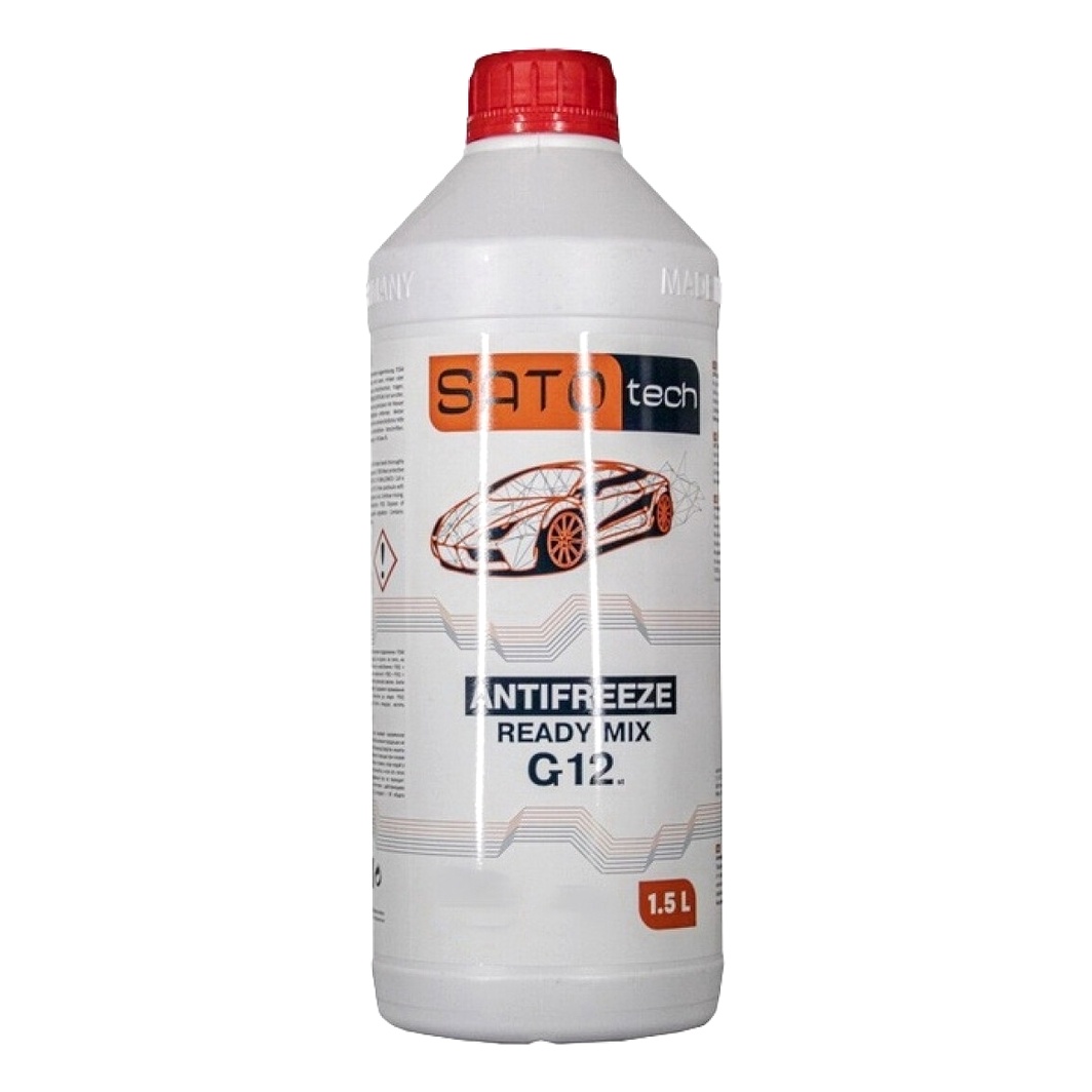 Готовий антифриз SATO TECH Ready Mix червоний G12 -35 °C 1.5 л (G1201RRM) - zapix