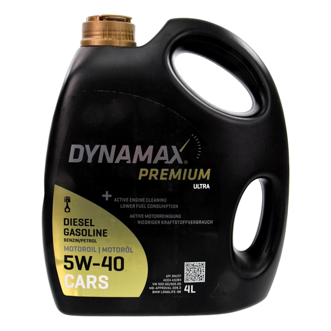 Моторное масло DYNAMAX Premium Ultra 5W-40 4 л (501603) - zapix