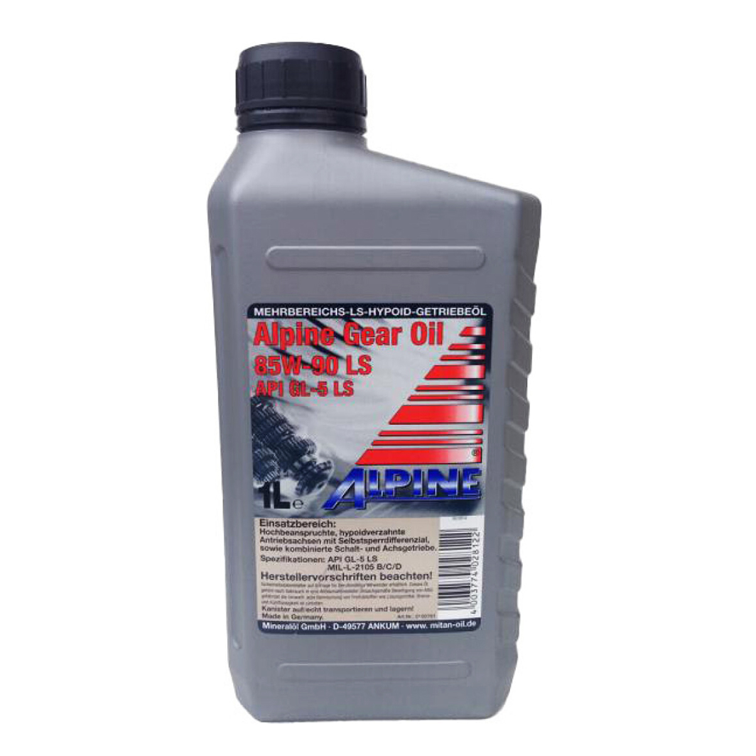 Трансмісійна олива ALPINE High Performance Gear Oil GL-5 LS 85W-90 1 л 07651 - zapix