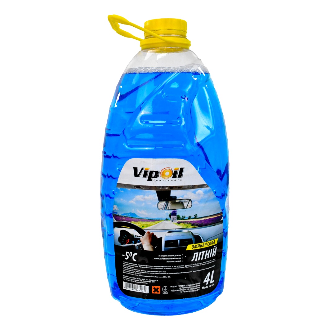 Омивач скла готовий літній -5°С VIPOIL морська свіжість 4 л 0359865 - zapix