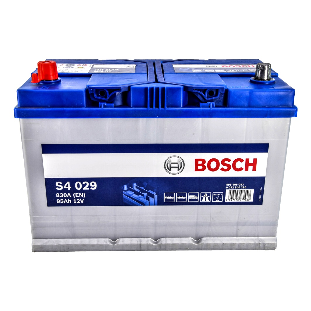 Акумулятор BOSCH S4 Silver 12V 95Ah 830A L+ 0092S40290 - zapix