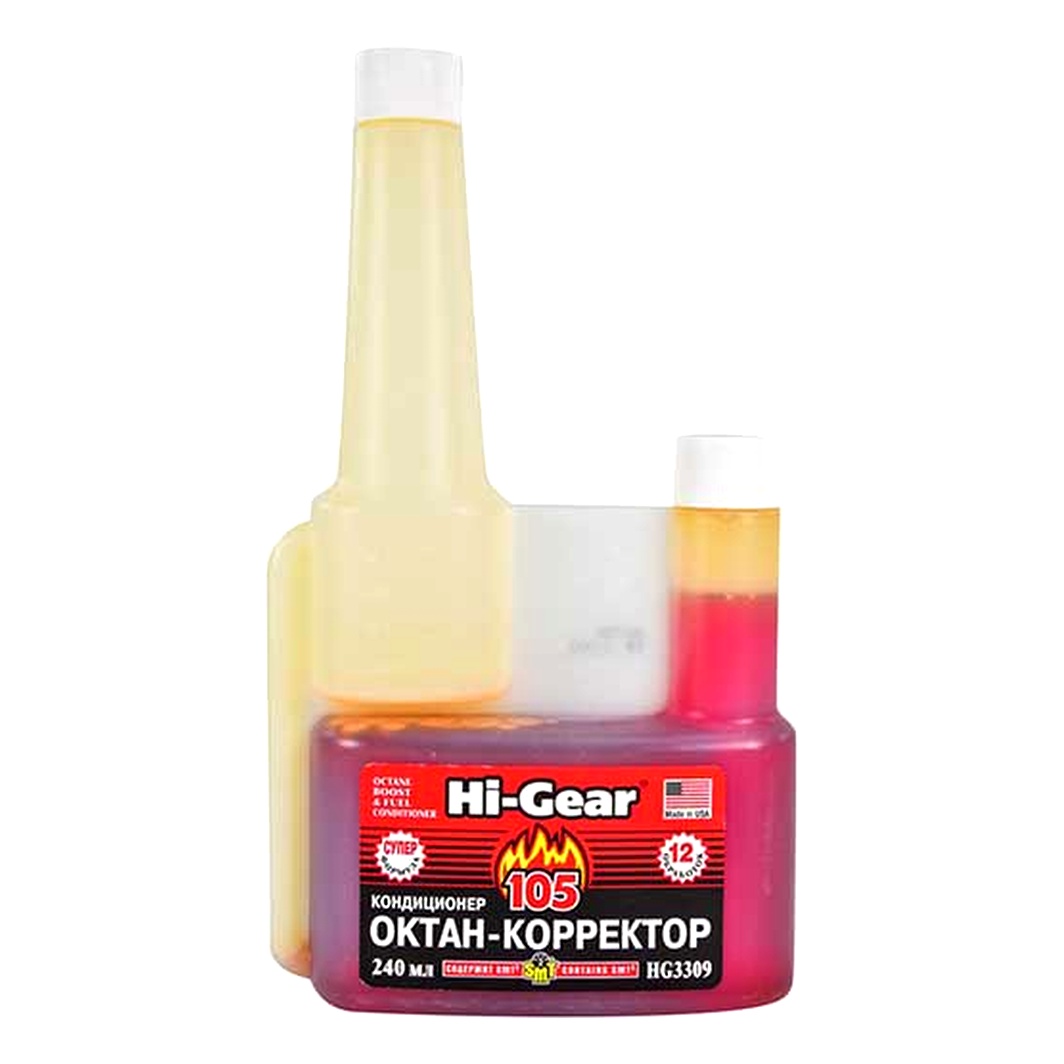 Присадка HI-GEAR октан-коректор і кондиціонер з SMT 240 мл (HG3309) - zapix