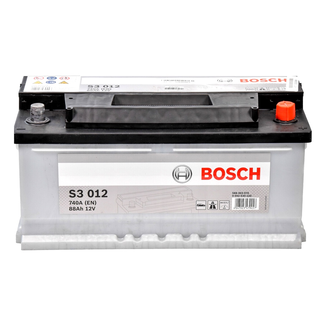 Акумулятор BOSCH S3 12V 88Ah 740A R+ 0092S30120 - zapix