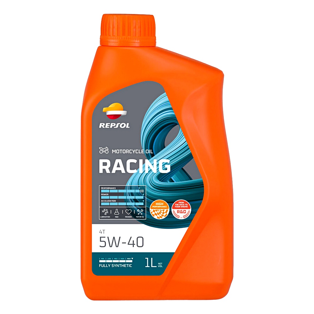 Моторное масло REPSOL Racing 4T 5W-40 синтетическое 1 л RPP2000JHC - zapix