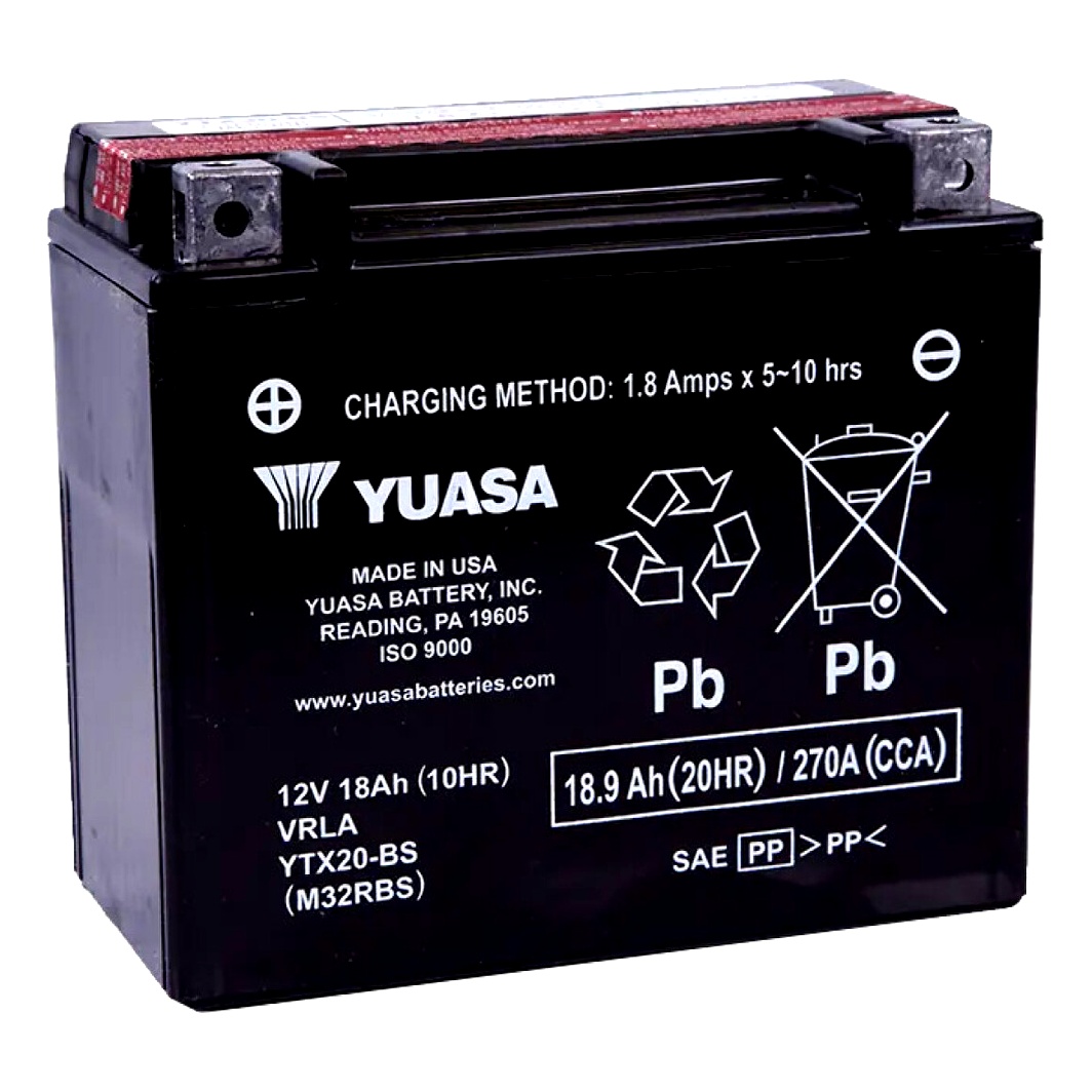 Акумулятор YUASA 12V 18.9Ah 270A L+ YTX20BS - zapix