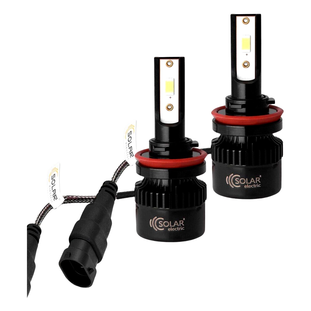 Автолампа LED (світлодіодна) SOLAR H8 / H11 / H16 PGJ19-1/2/3 50W 12V біла 8511S2 - zapix