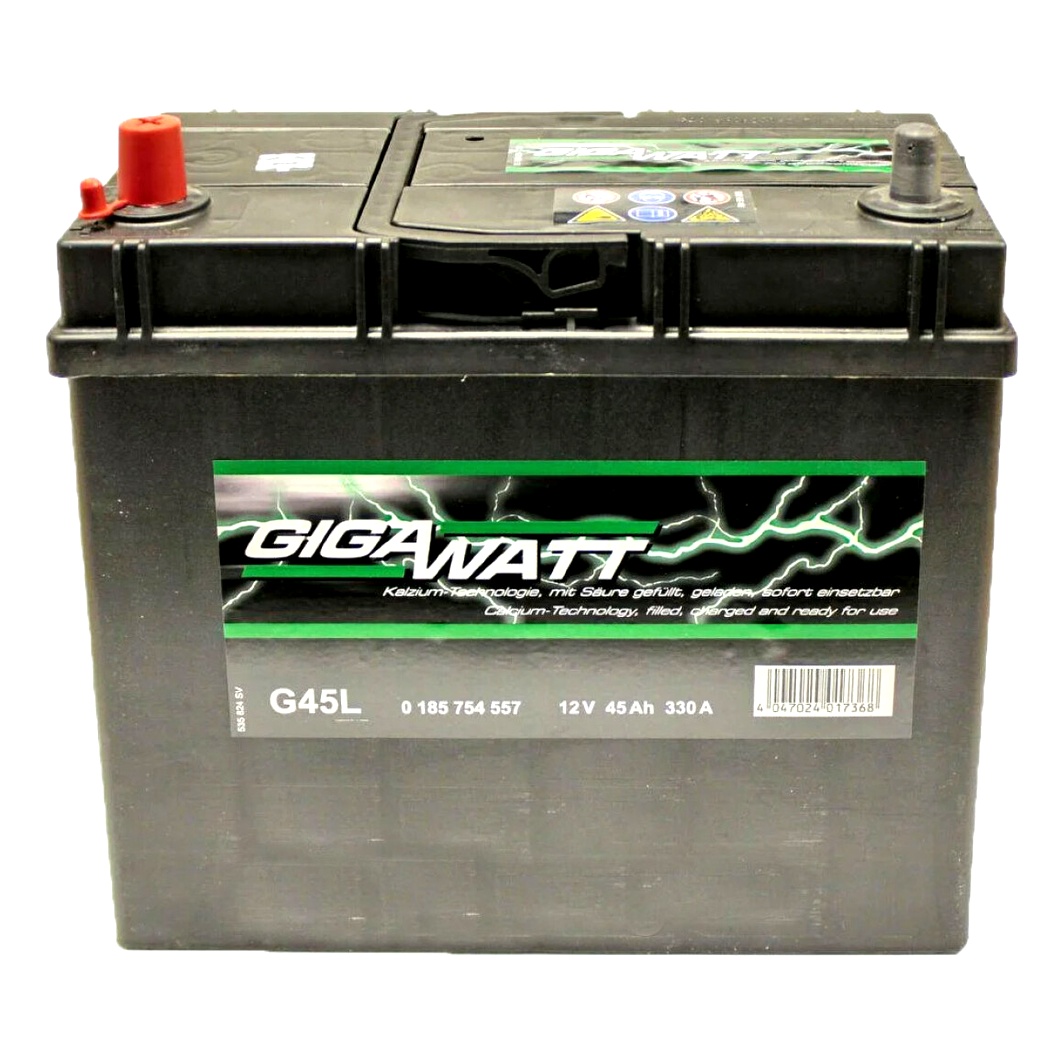 Акумулятор GIGAWATT 12V 45Ah 330A L+ 0185754557 - zapix