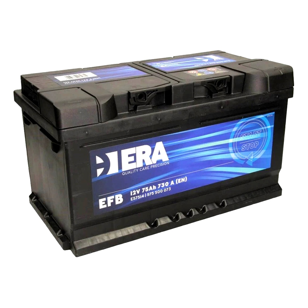 Акумулятор ERA EFB Start Stop 12V 75Ah 730A R+ E57514 - zapix