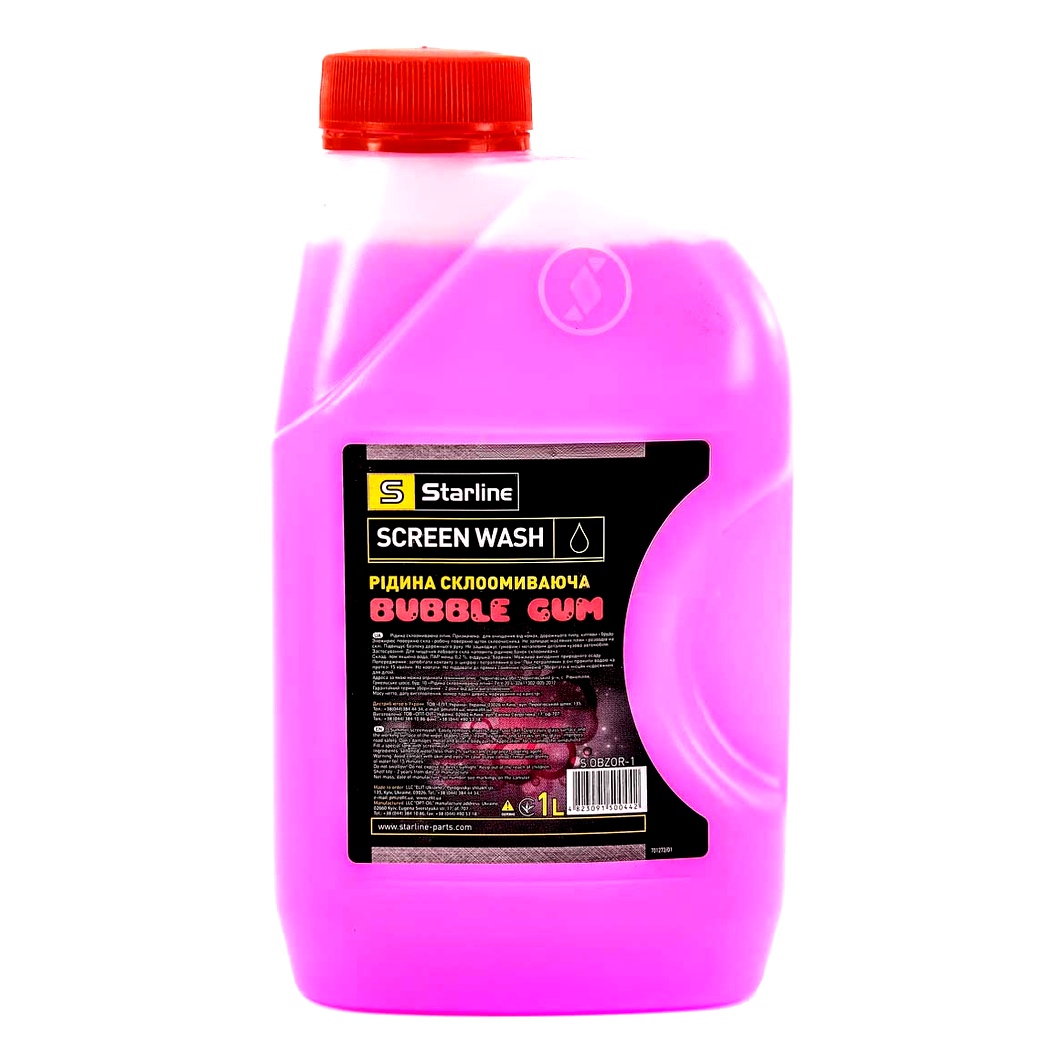 Омивач скла готовий літній STARLINE bubble gum 1 л OBZOR1 - zapix
