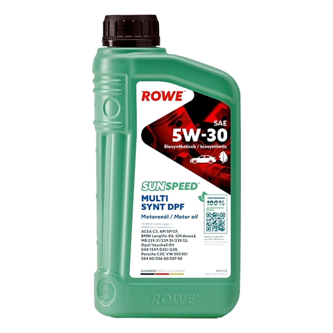 Моторное масло ROWE Sunspeed Multi Synt DPF 5W-30 1 л (4920125001099)