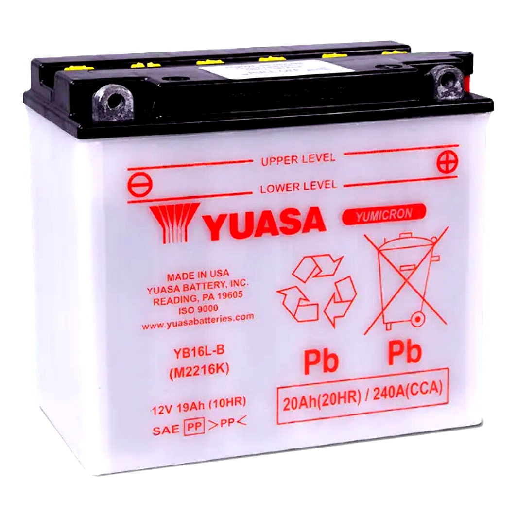 Акумулятор YUASA YuMicron 12V 19Ah 240A R+ YB16LB - zapix