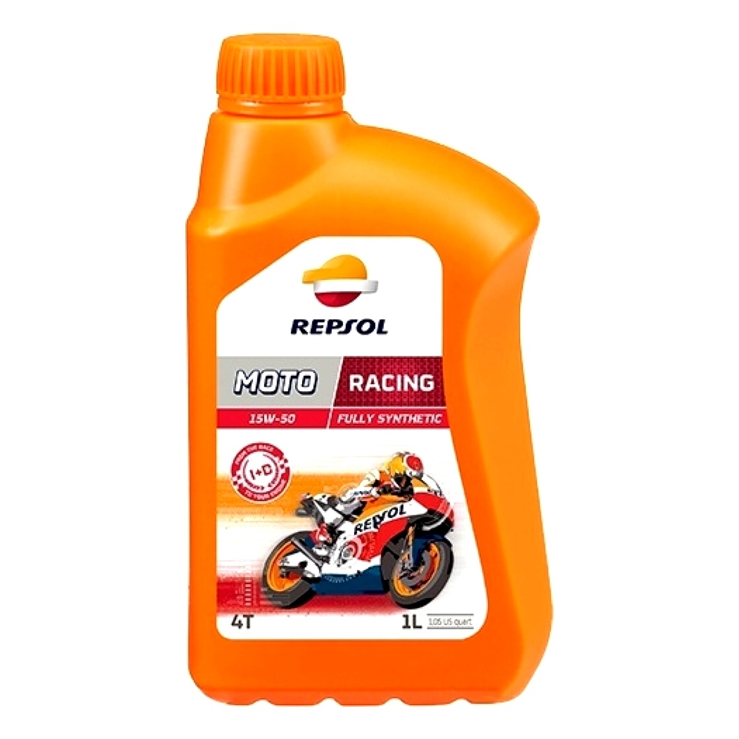 Моторное масло REPSOL Moto Racing 4T 15W-50 синтетическое 1 л RP160M51 - zapix