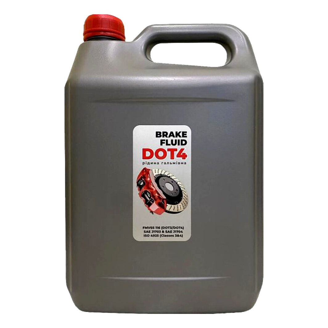 Гальмівна рідина VELVANA DOT 3 / DOT 4 Brake Fluid пластик 5 л H07GH1 - zapix