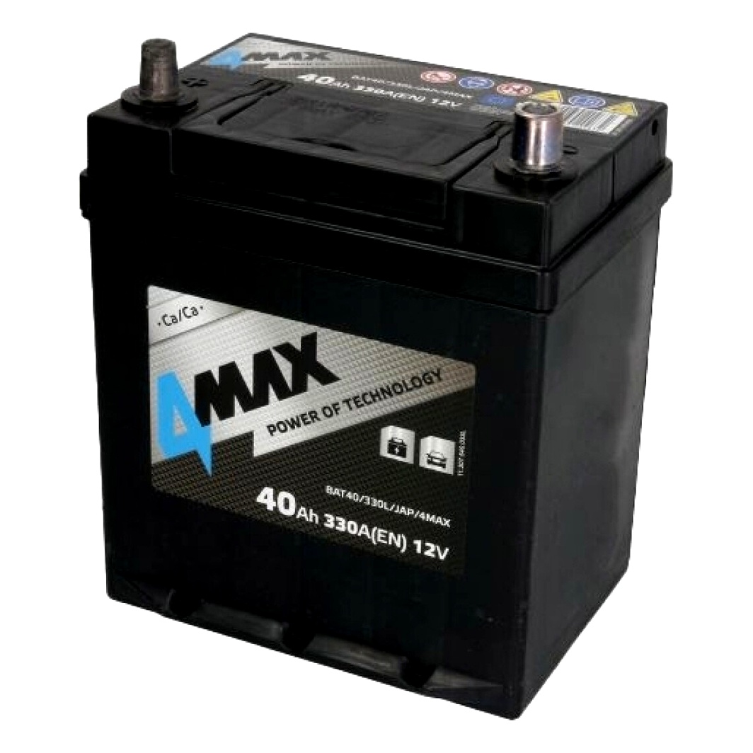 Акумулятор 4MAX 12V 40Ah 330A L+ BAT40330LJAP4MAX - zapix