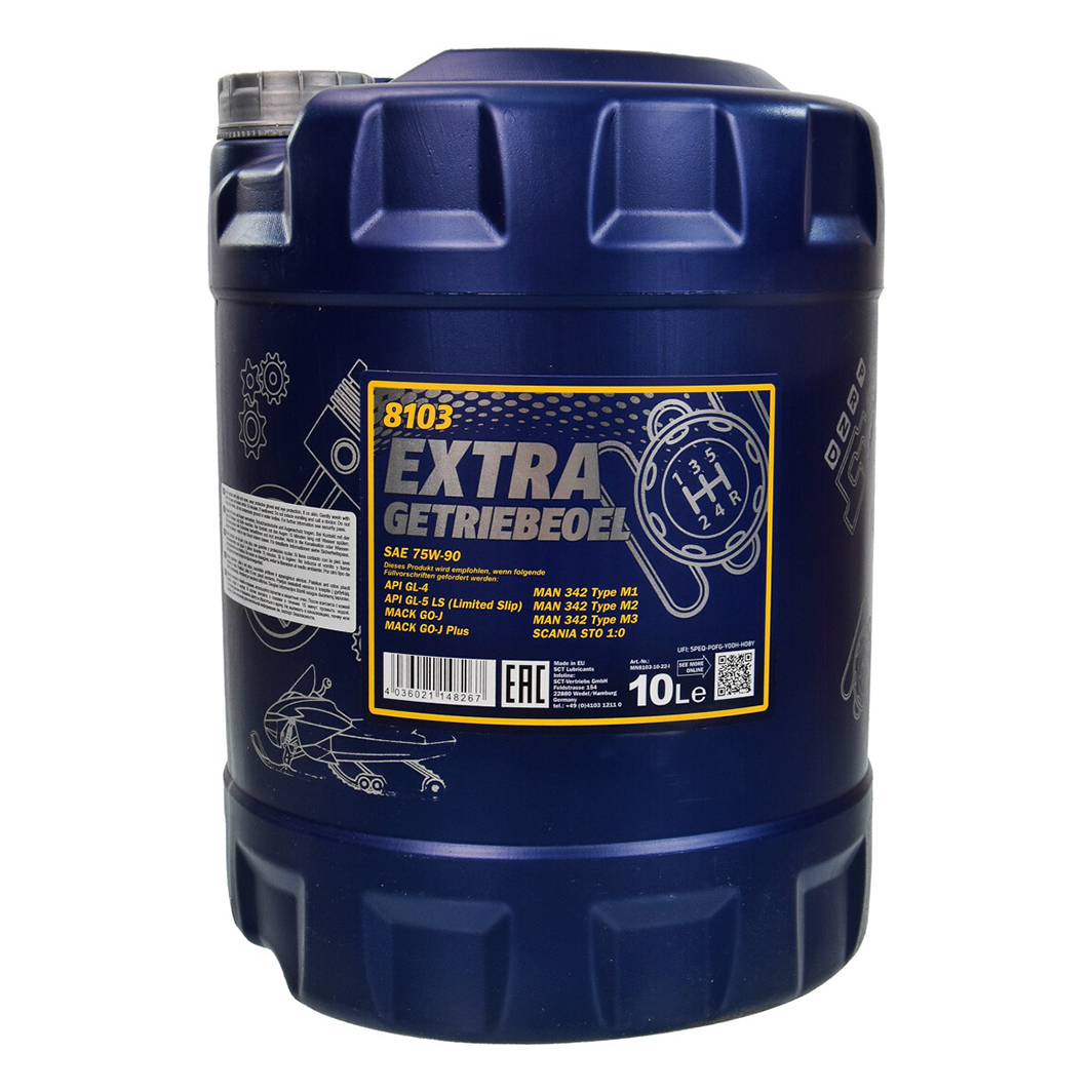 Трансмиссионное масло MANNOL Extra Getriebeoel GL-4 75W-90 10 л MN810310 - zapix