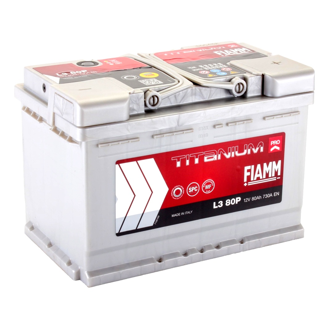 Акумулятор FIAMM Titanium Pro 12V 80Ah 730A R+ L380P - zapix