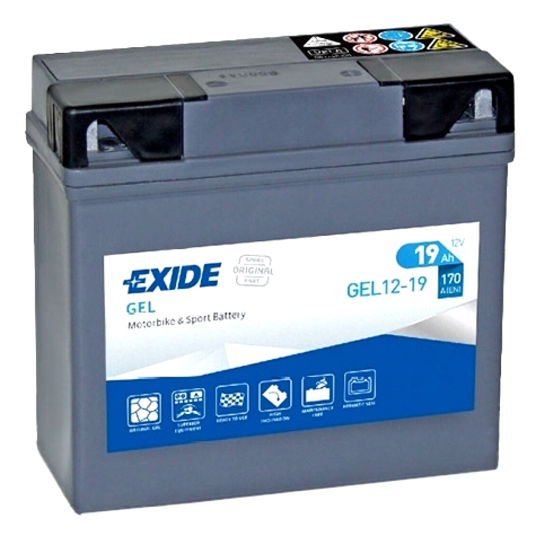 Акумулятор EXIDE 12V 19Ah 170A R+ GEL1219 - zapix