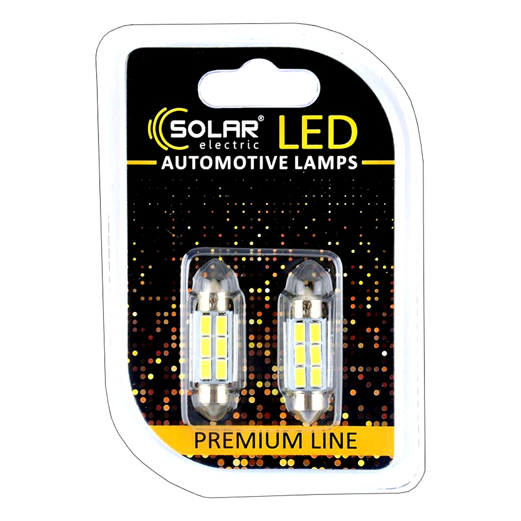 Автолампа LED (светодиодная) SOLAR T11x36 SV8.5 12V SL1360 - zapix