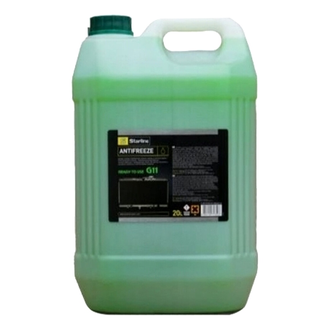 Готовий антифриз STARLINE зелений G11 -40 °C 20 л (SANTIFREEZEGREEN20) - zapix