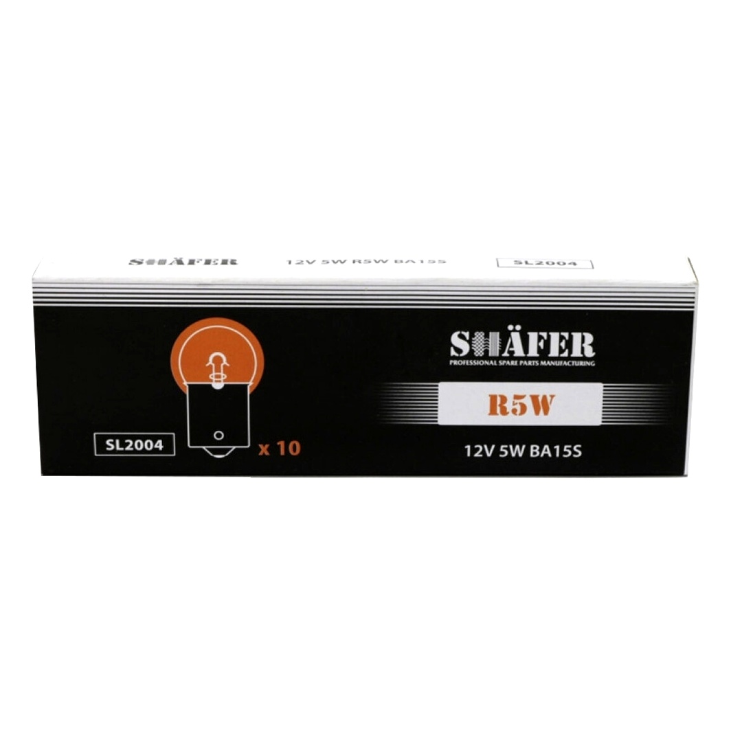 Автолампа розжарювання SHAFER R5W BA15s 5W 12V SL2004 - zapix
