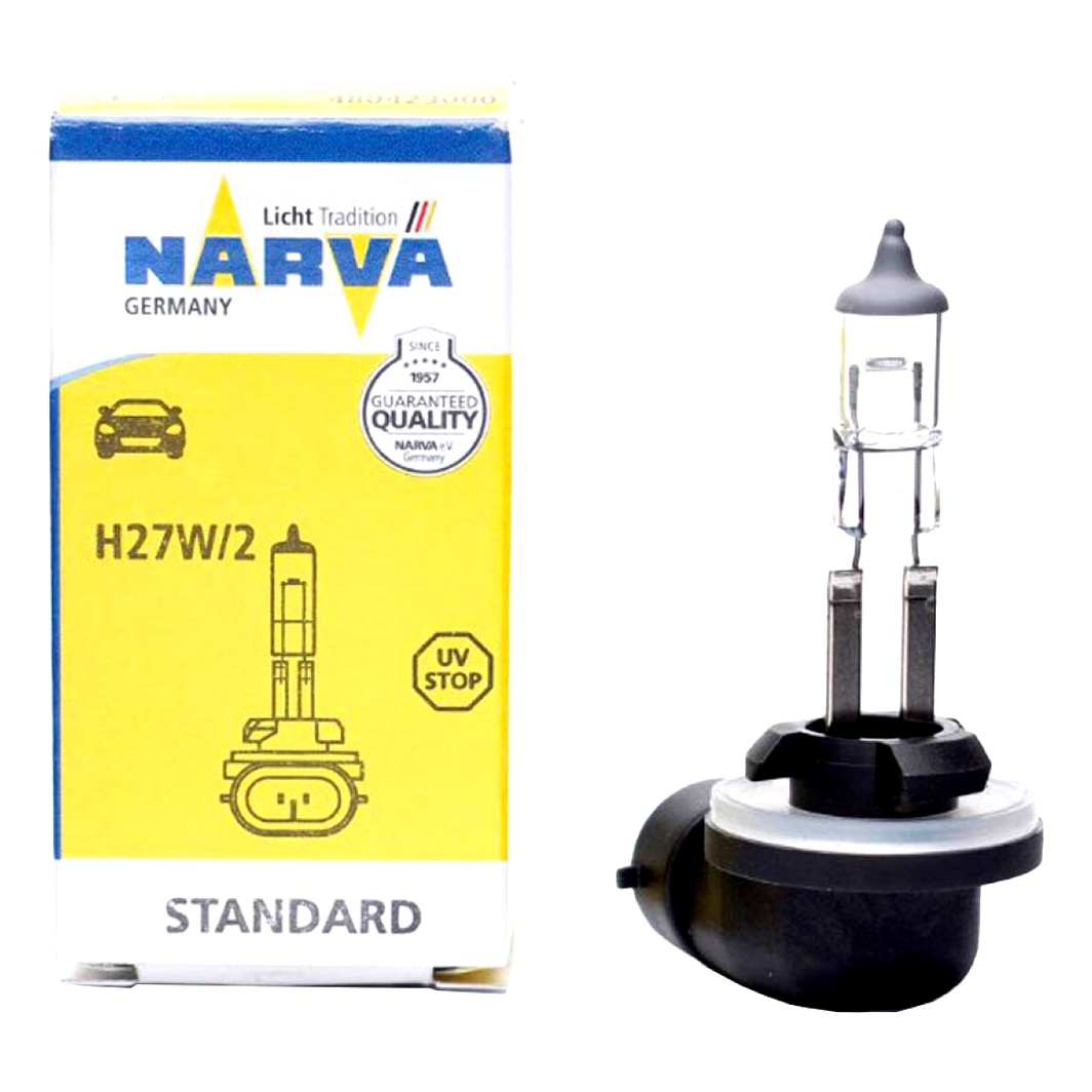 Автолампа галогенова NARVA H27W/2 PGJ13 27W 12V прозора 48042C1 - zapix