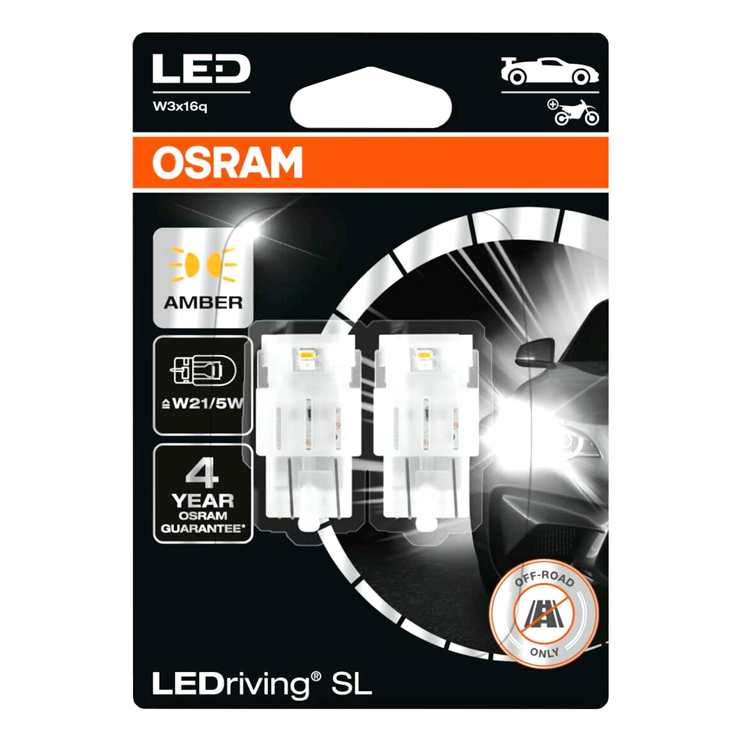 Автолампа LED (светодиодная) OSRAM LEDriving P21/5W W3x16q 0.8W 12V 7515DYP02B - zapix
