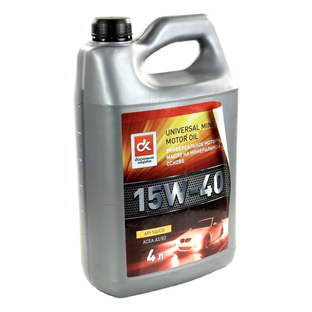 Моторна олива ДОРОЖНЯ КАРТА SG/CD 15W-40 4 л (4102871251) - zapix