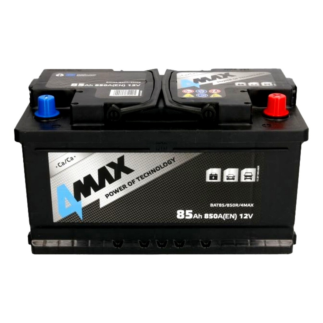 Акумулятор 4MAX 12V 85Ah 850A R+ BAT85850R4MAX - zapix
