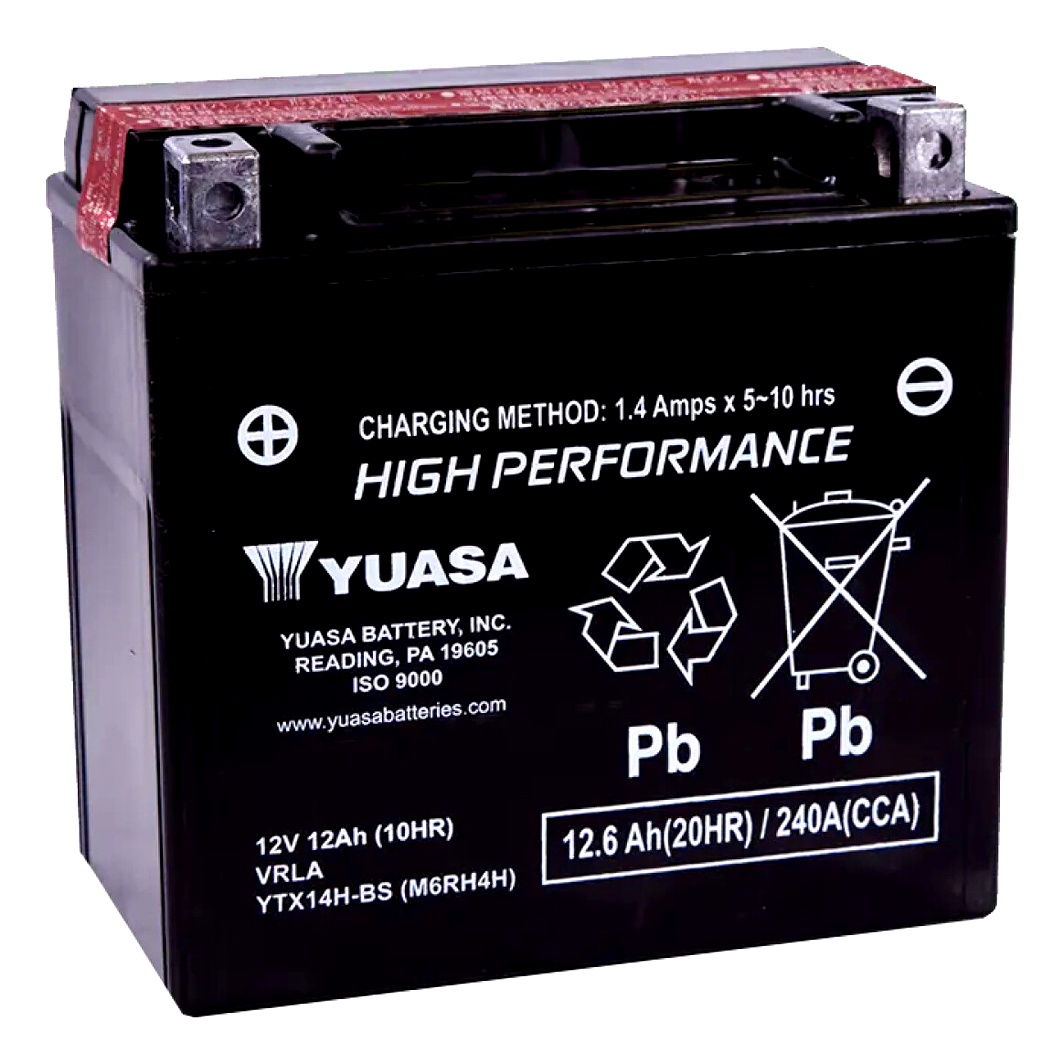 Акумулятор YUASA High Performance 12V 12.6Ah 240A L+ YTX14HBS - zapix