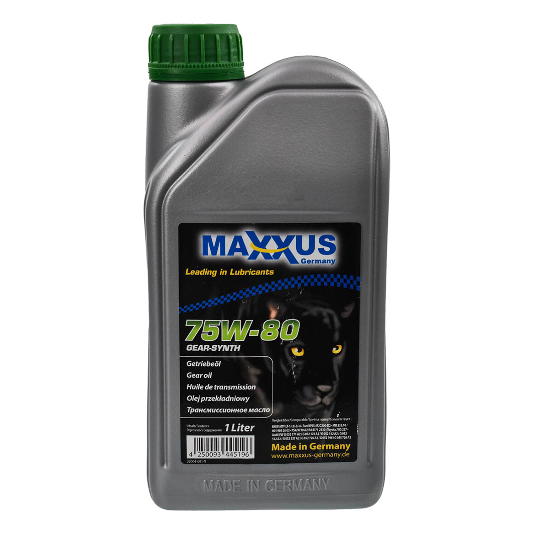 Трансмиссионное масло MAXXUS Gear-Synth GL-4 75W-80 1 л 75W80GEARSYNTH001 - zapix