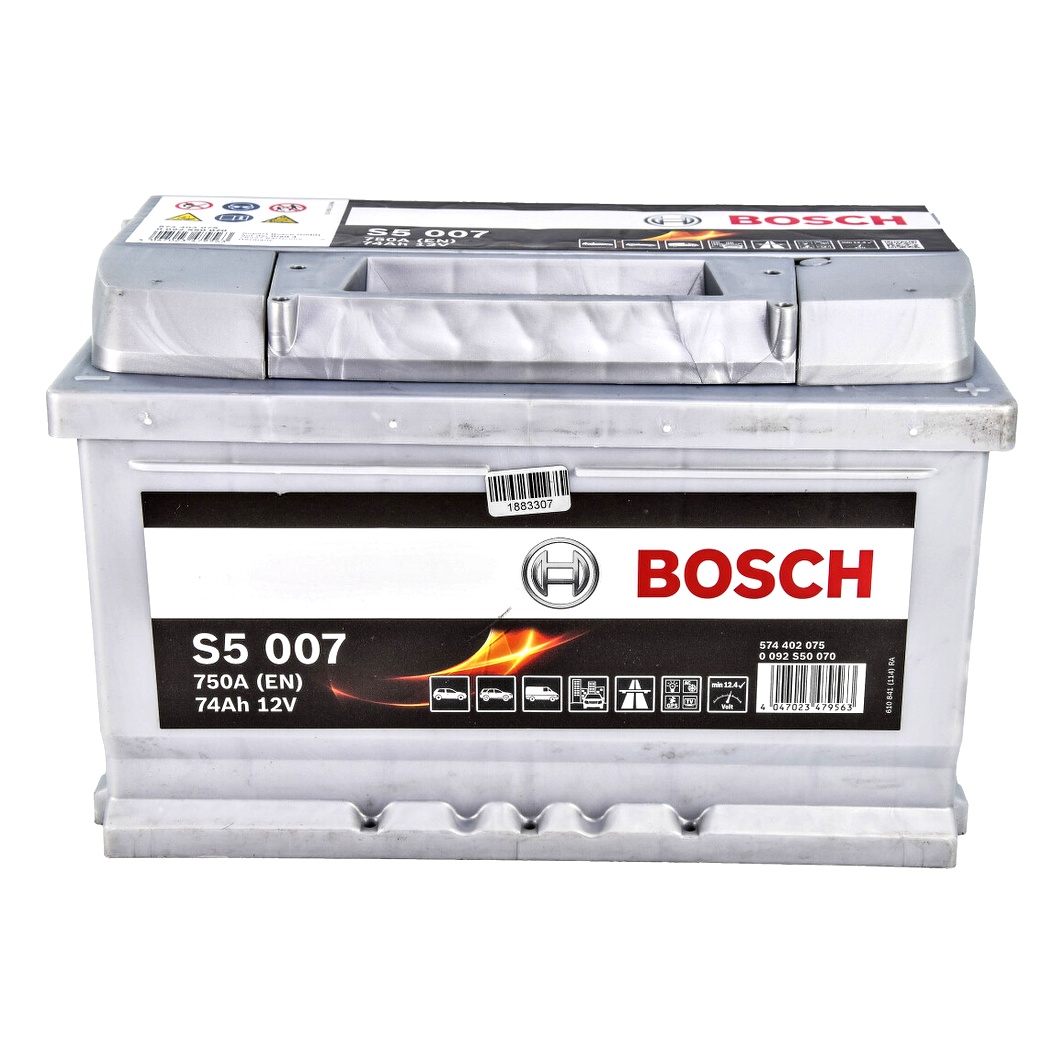 Акумулятор BOSCH S5 Silver Plus 12V 74Ah 750A R+ 0092S50070 - zapix